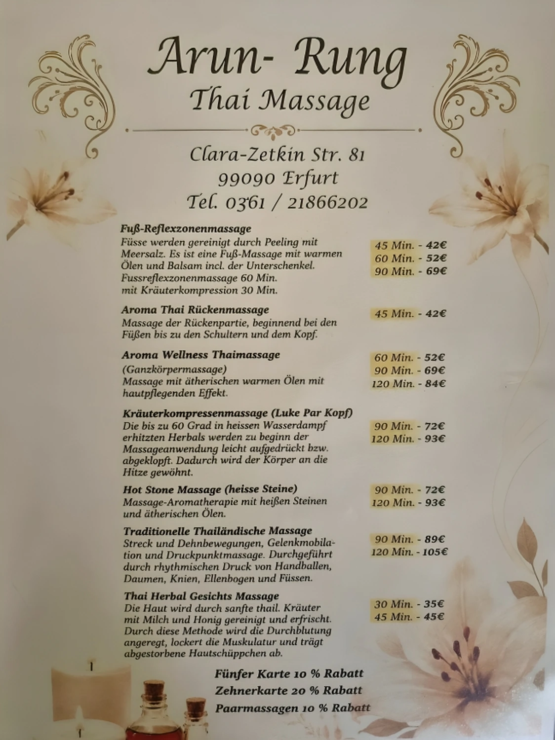 Fußmassage Erfurt